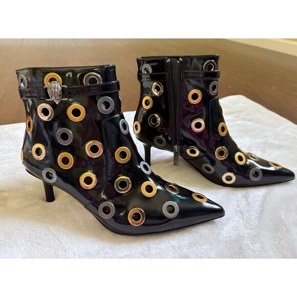Kurt Geiger Shoes - Kurt Geiger London Kensington Flexi Eyelet Ankle Boots Sz W 38 Edgy Witchy Goth